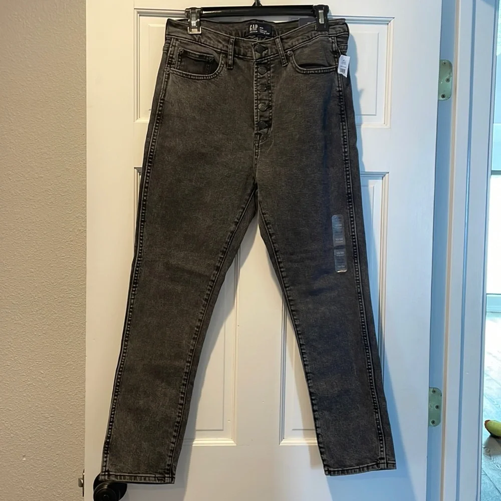 Black Gap Denim High-rise vintage slim jeans. NWT - Picture 1 of 2
